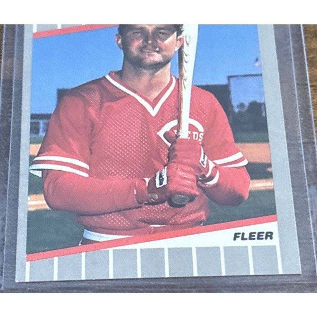 1989 FLEER #173 JEFF TREADWAY - Cincinnati REDS - Pack to Sleeve - MLB Baseball
