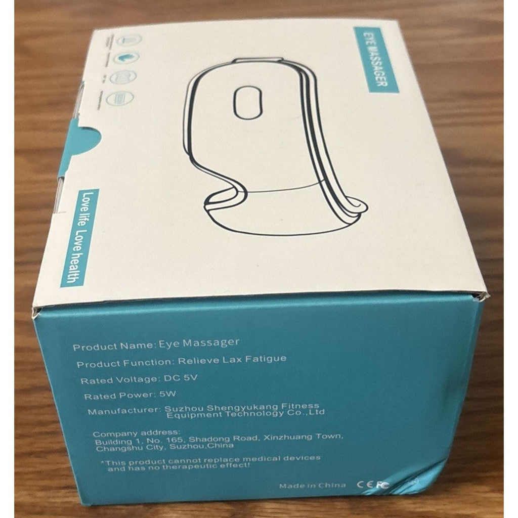 Wireless Eye Massager with Heat, Built-in Bluetooth Music USB Recharge Vibration