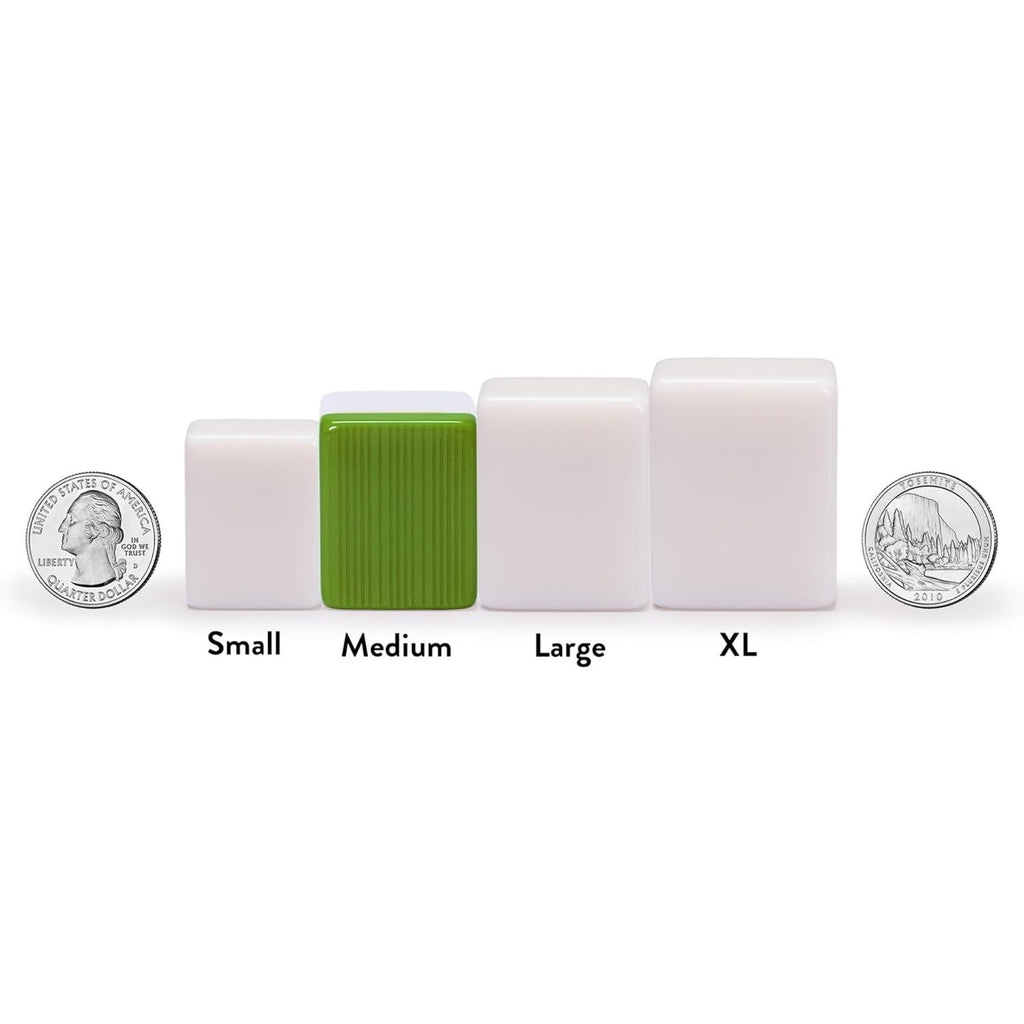 Yellow Mountain Rouge Heritage Chinese Mahjong Set, 146 Engraved Melamine Tiles