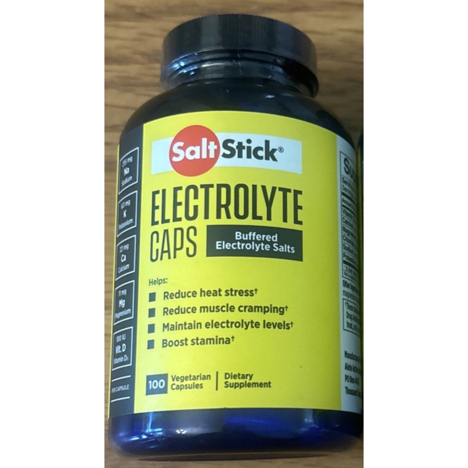 SaltStick Electrolyte Caps Buffered Electrolyte Salts 100ct 06/27 New Sealed