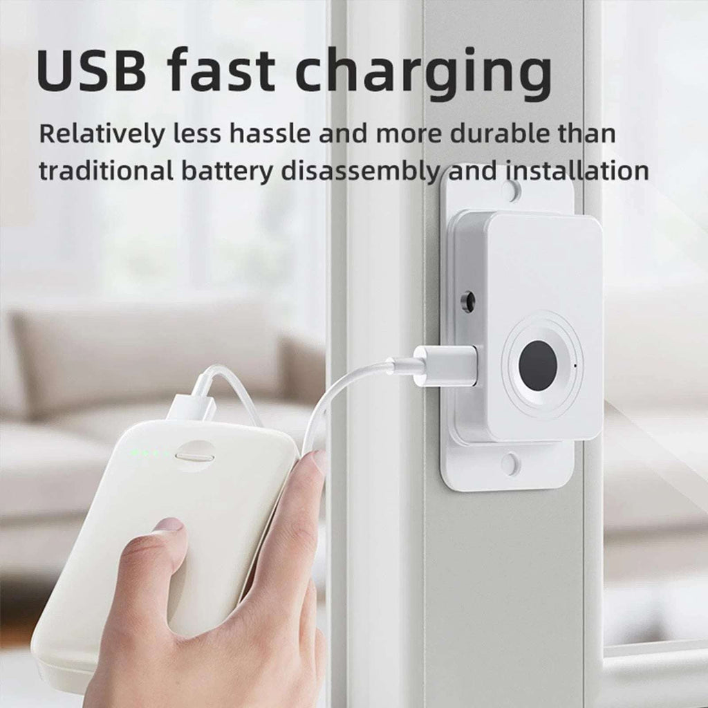 Fingerprint Fridge Lock - Child & Pet Proof Security for Drawers Balcony Doors
