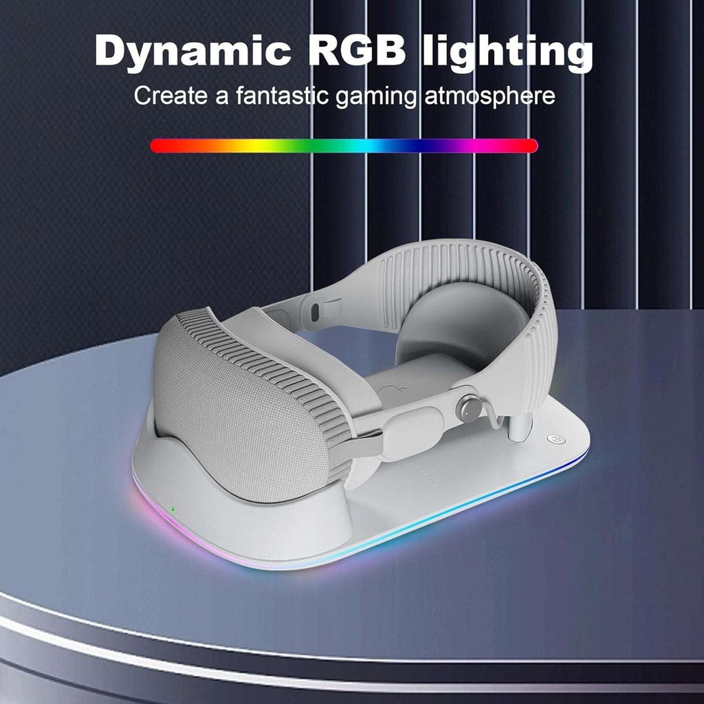 for Apple Vision Pro Magnetic Charging Dock Stand w/ AR Technology & RGB Light