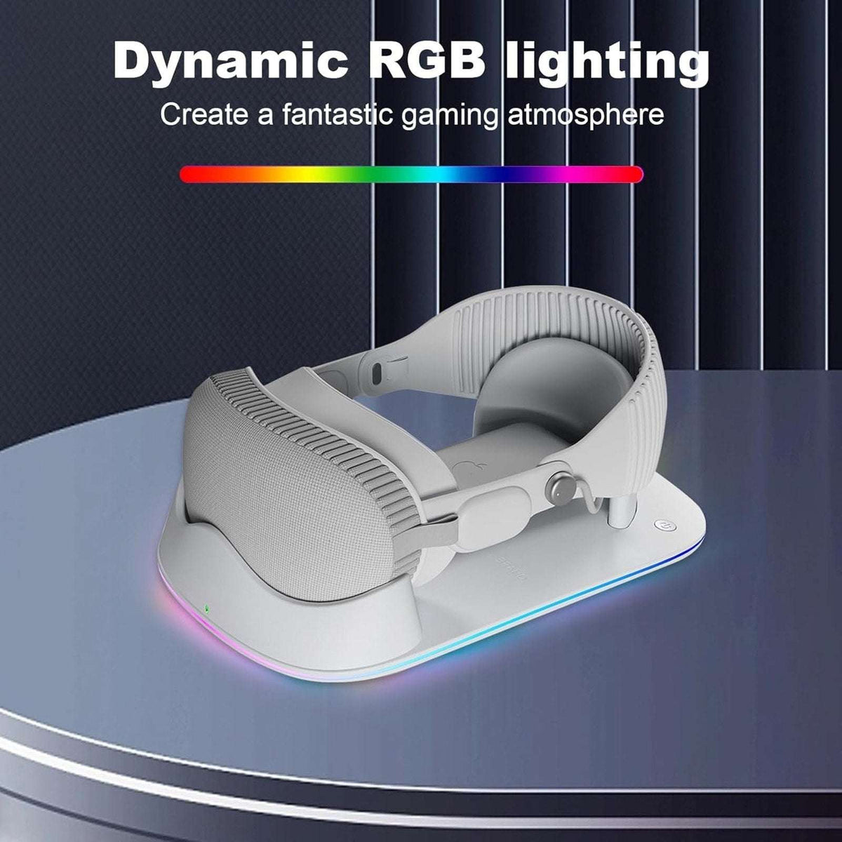 for Apple Vision Pro Magnetic Charging Dock Stand w/ AR Technology & RGB Light