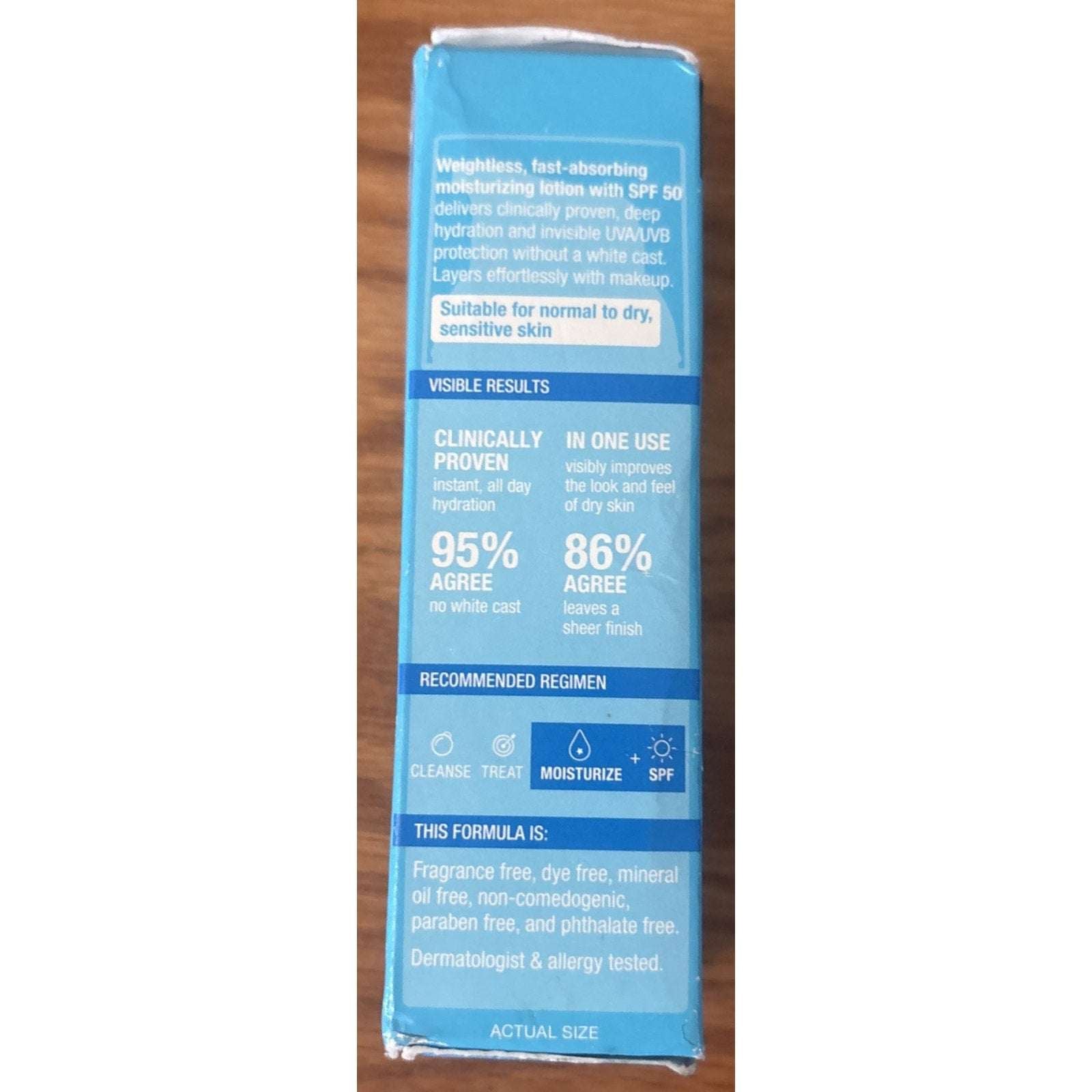 Neutrogena Hydro Boost Hyaluronic Acid Face Moisturizer with Sunscreen SPF 50