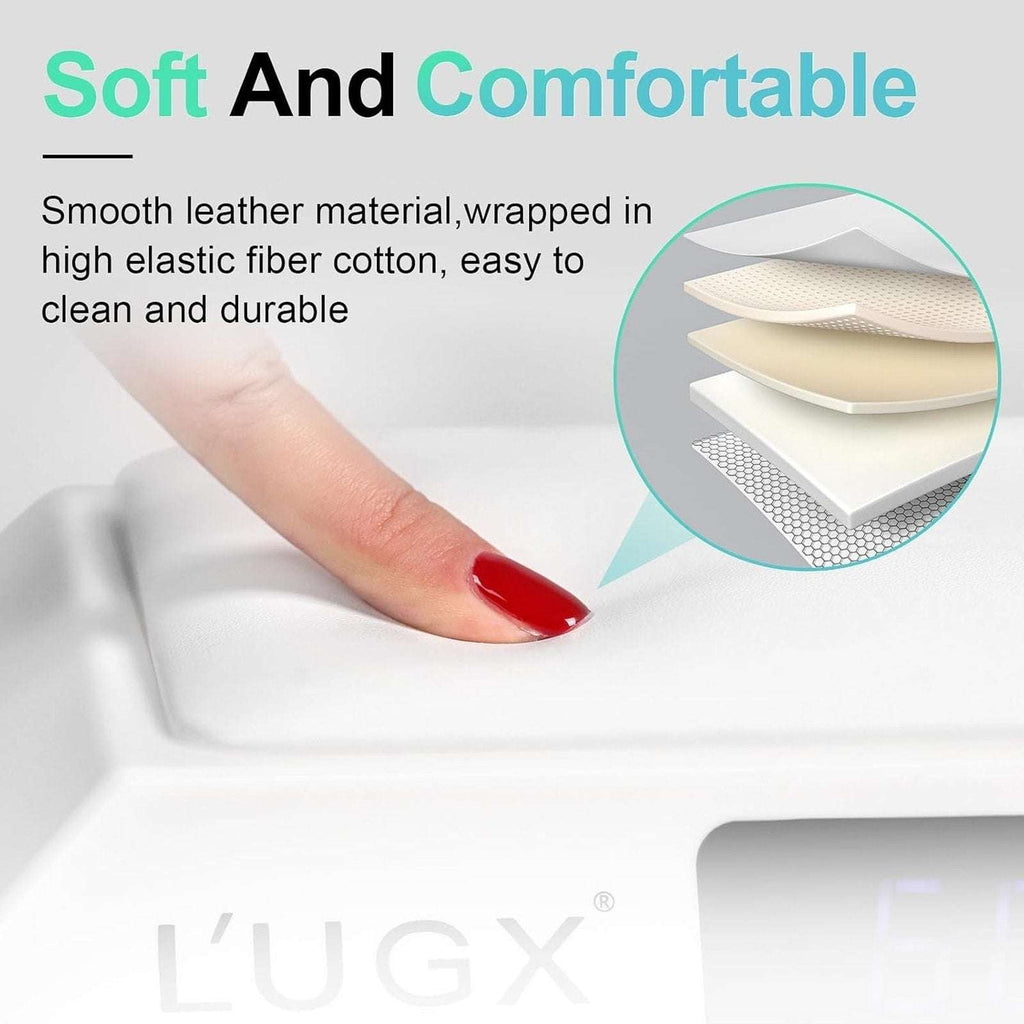 L'UGX 72W LED UV Nail Dryer Gel Polish Curing Lamp w/ Manicure Armrest Pillowtop
