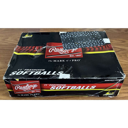 12 x Rawlings NSA 11" Official Dream Seam Fastpitch Softballs C11BYLN Yellow