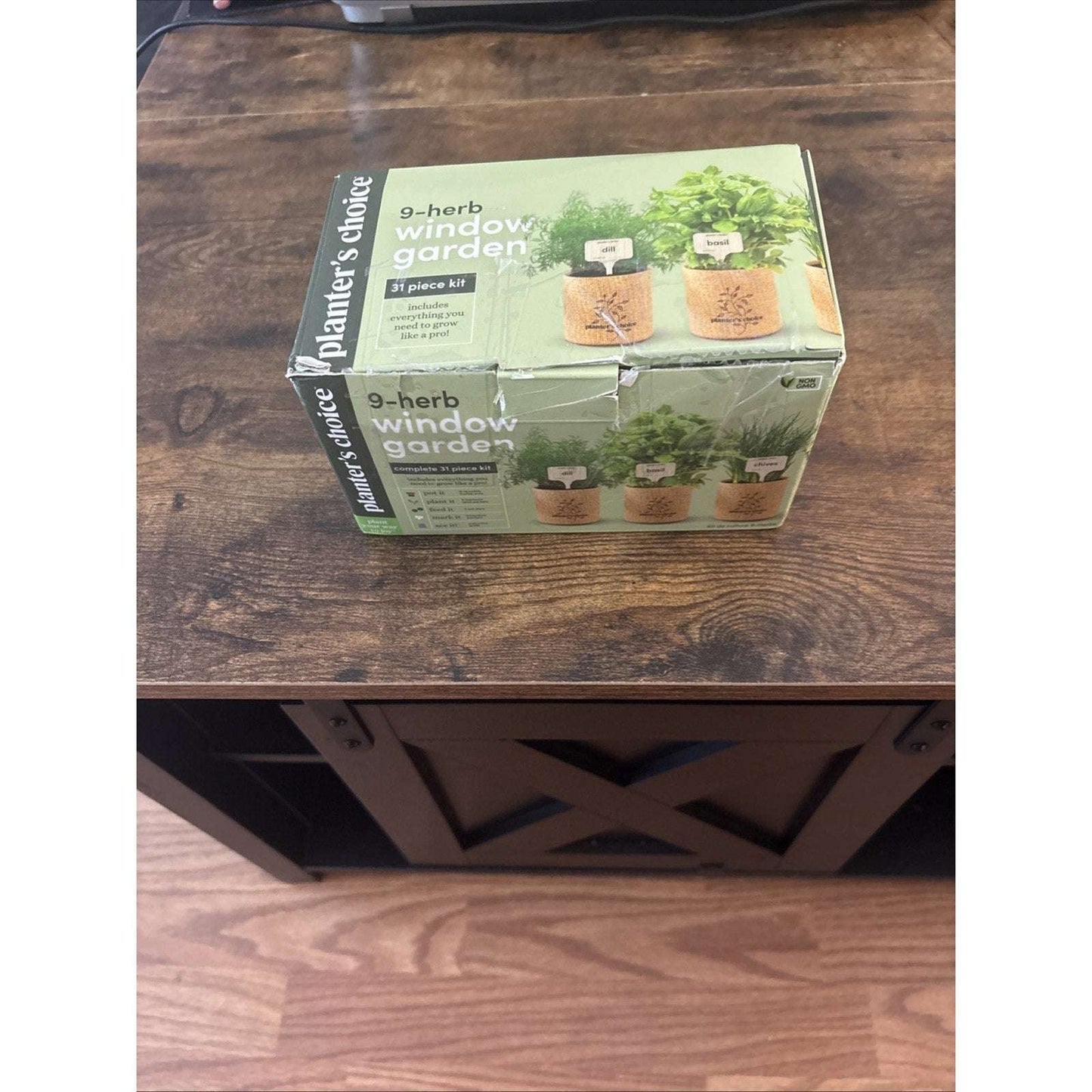 9 Herb Indoor Window Garden Kit Dill Basil Chives Thyme Sage Parsley Cilantro ++