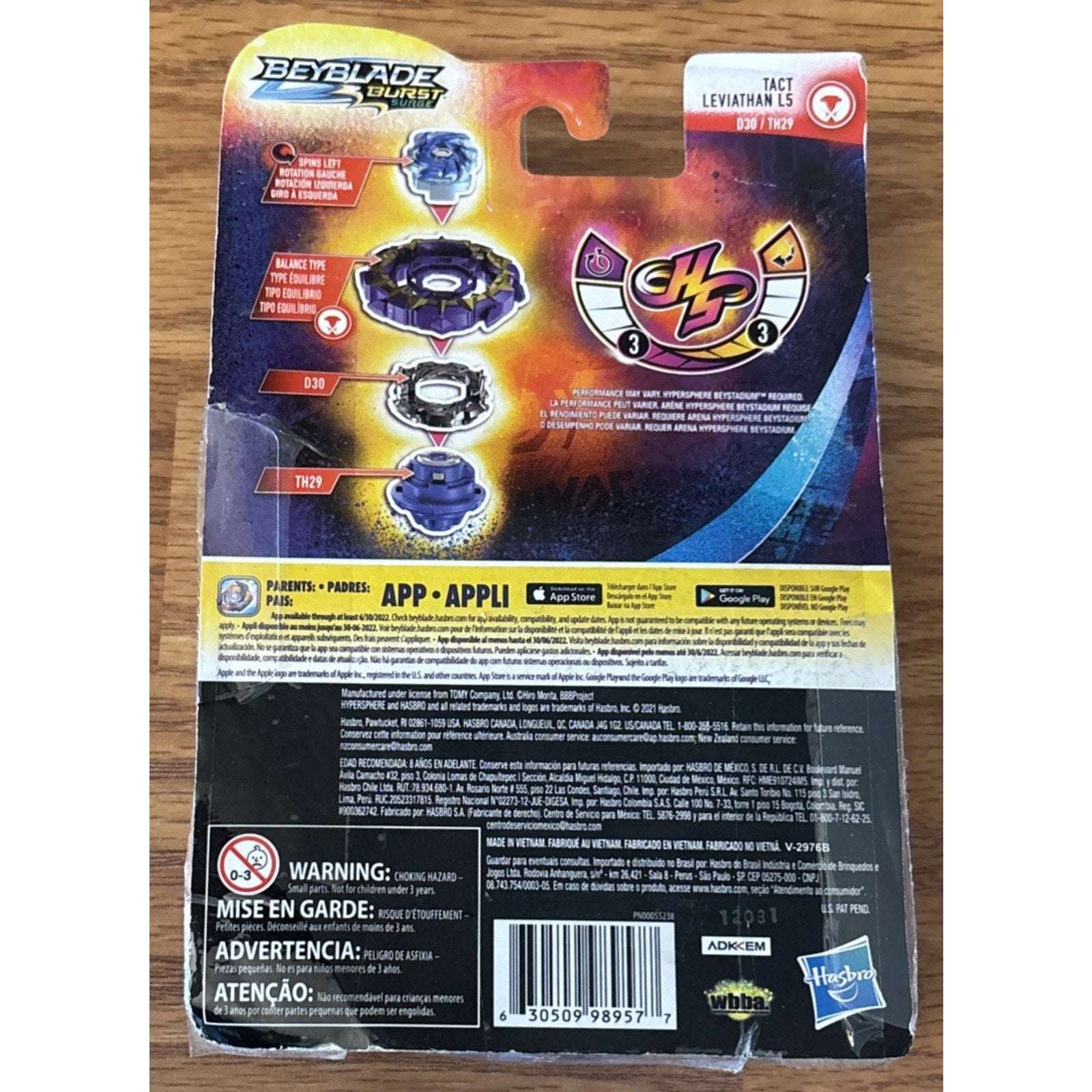 Beyblade Burst Surge Hyper Sphere Hasbro Tact Leviathan L5 F0621 Anime D30/TH29