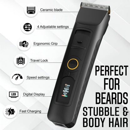 Brio Beardscape V2 Beard & Body Trimmer Cordless w/ Low Friction Ceramic Blade