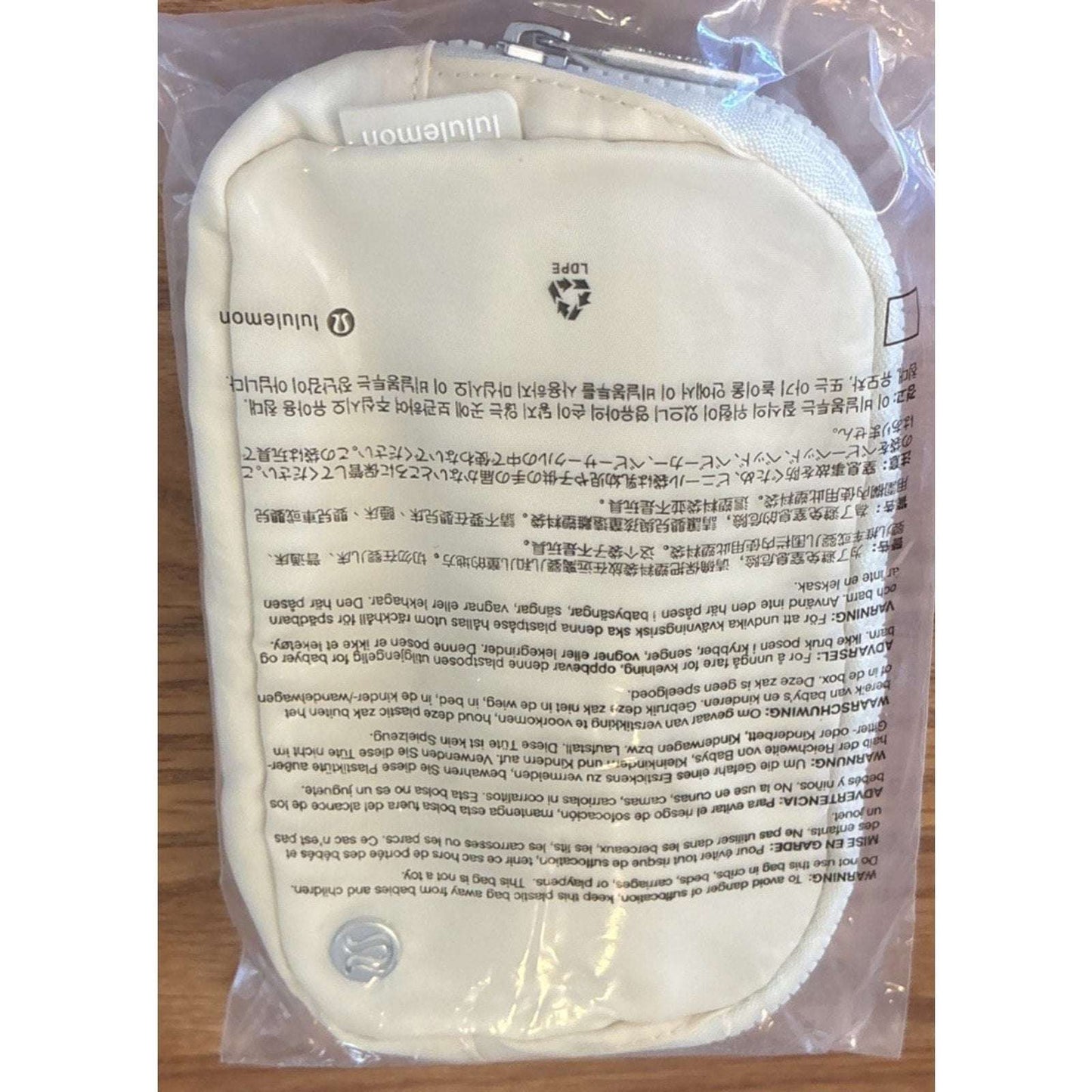 NEW Lululemon Everywhere Wordmark Crossbody Belt Bag 1L Buttercream Waist Pack