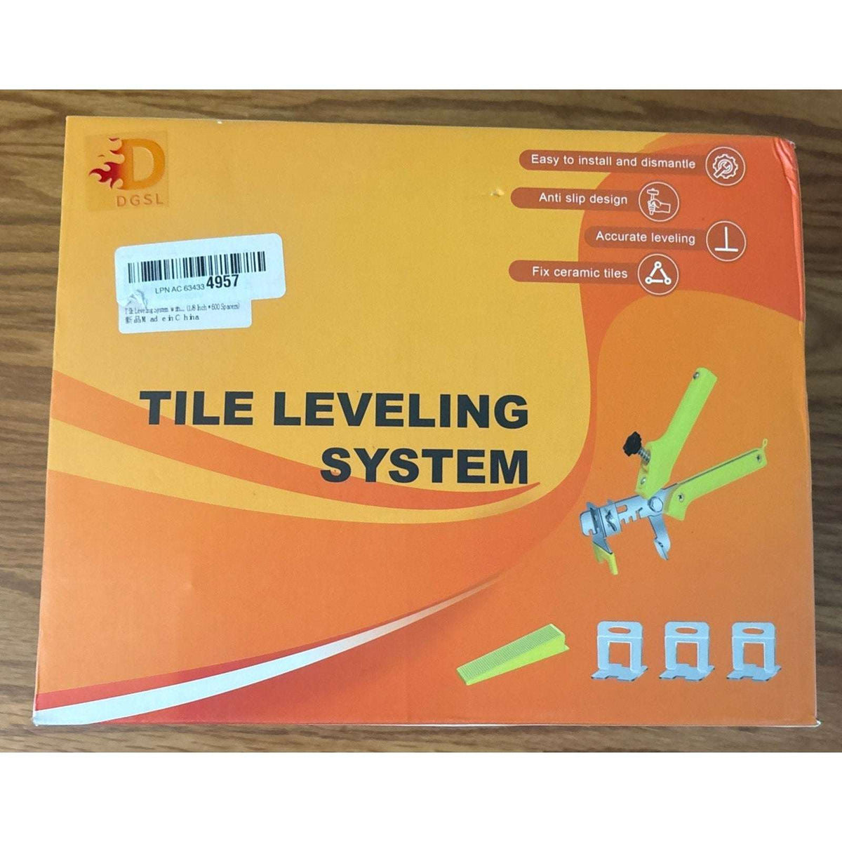 800 Pcs DGSL 1/8" Tile Leveling System with Tile Pliers - 600 Spacers 200 Wedges