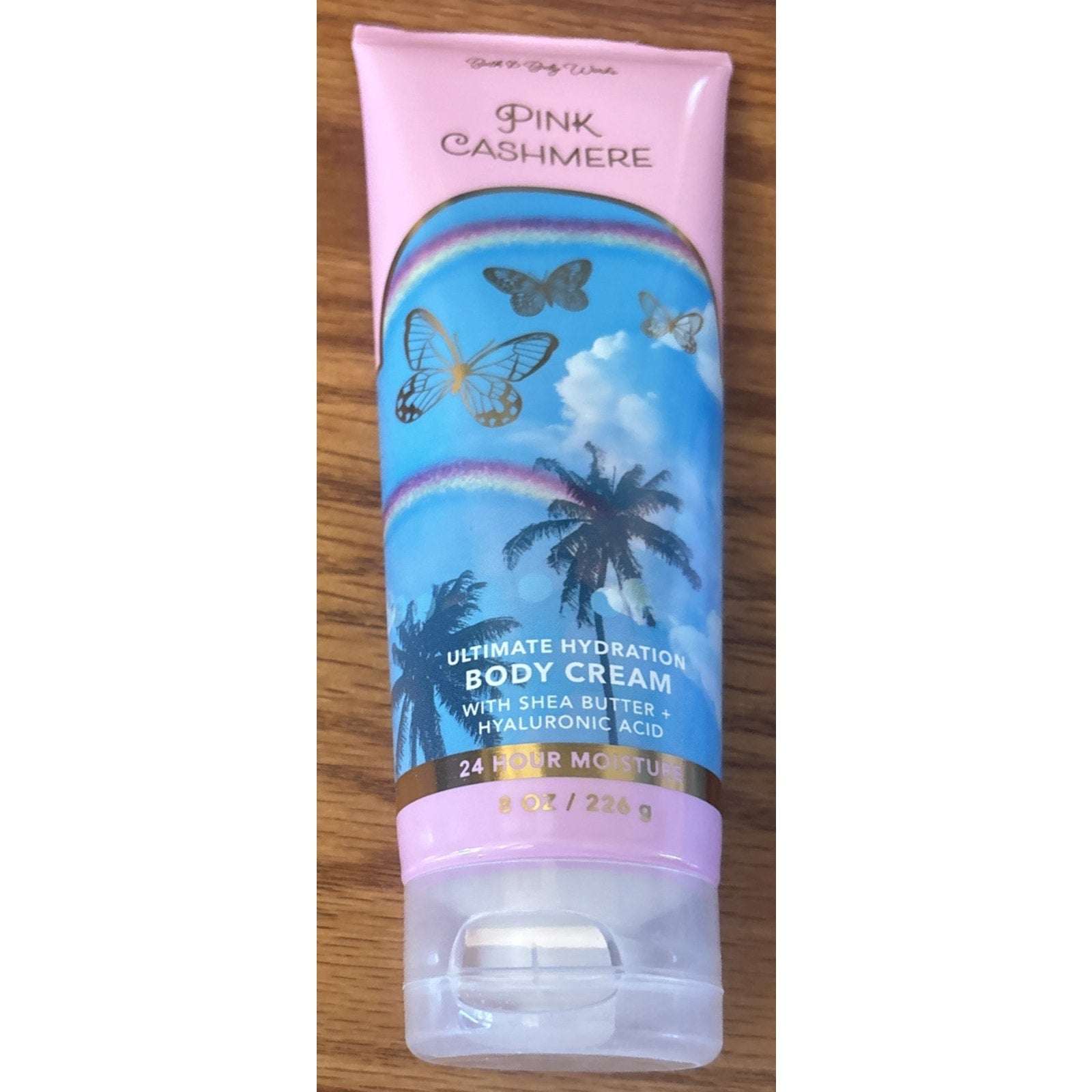 5PC Bath & Body Works Pink Cashmere Body Wash, Cream & Mist + Cookie Lip Scrub+