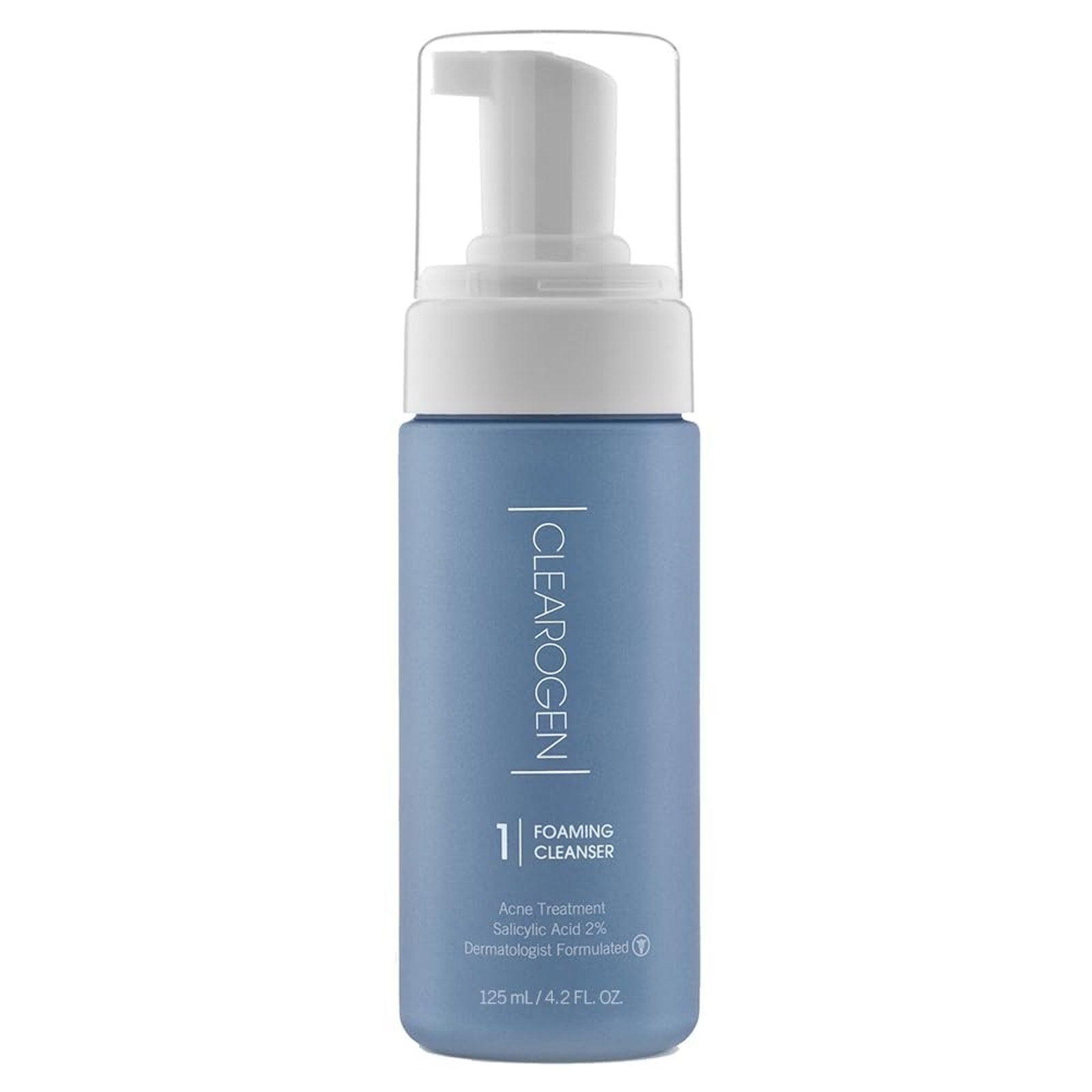 Clearogen Foaming Facial Cleanser, Acne Treatment Face Wash with Salicylic Acid