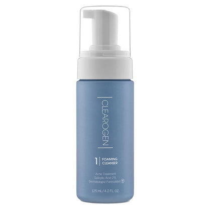 Clearogen Foaming Facial Cleanser, Acne Treatment Face Wash with Salicylic Acid