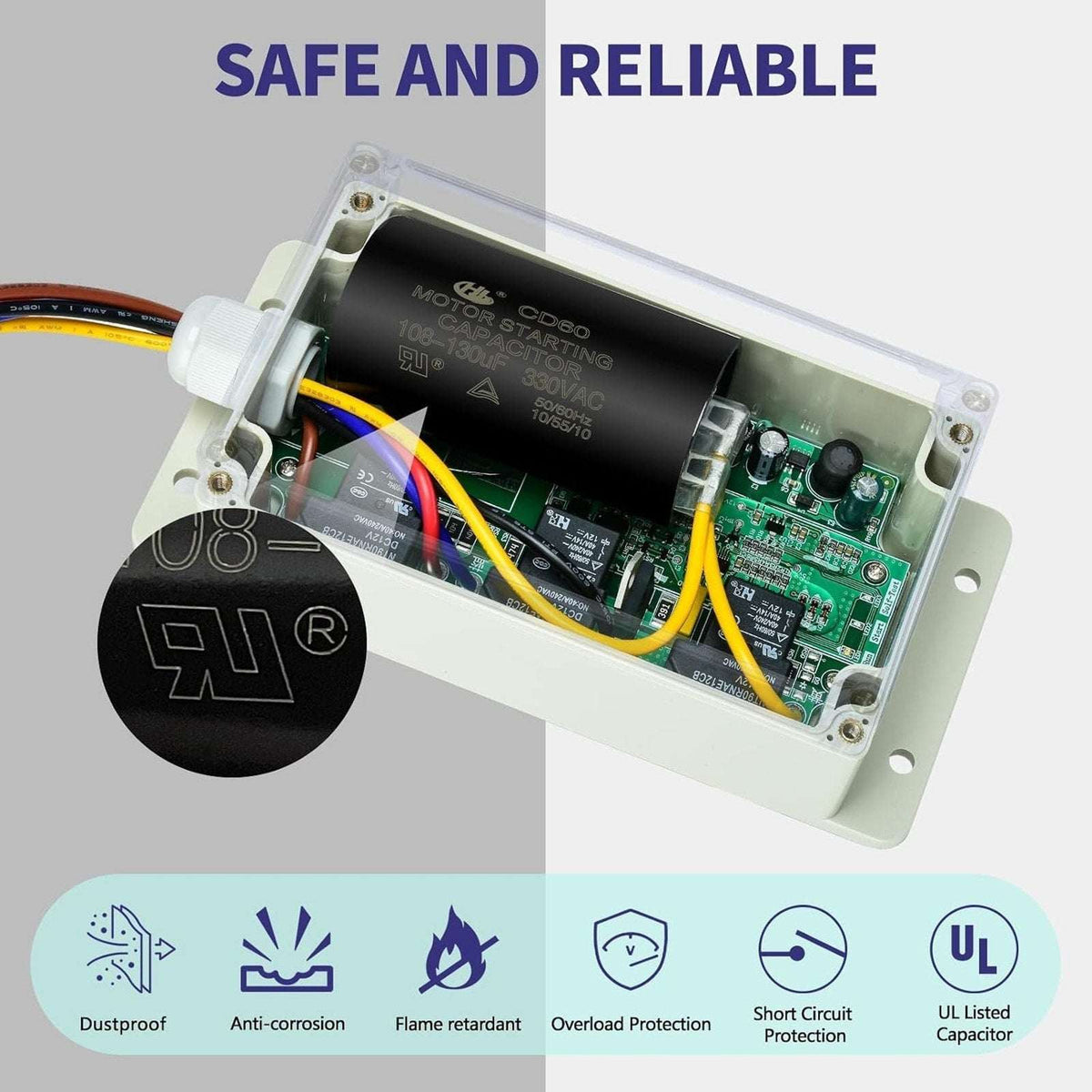 Briidea Soft Start for RVs Air Conditioner For 115v 50-60hz Motors HASS-02