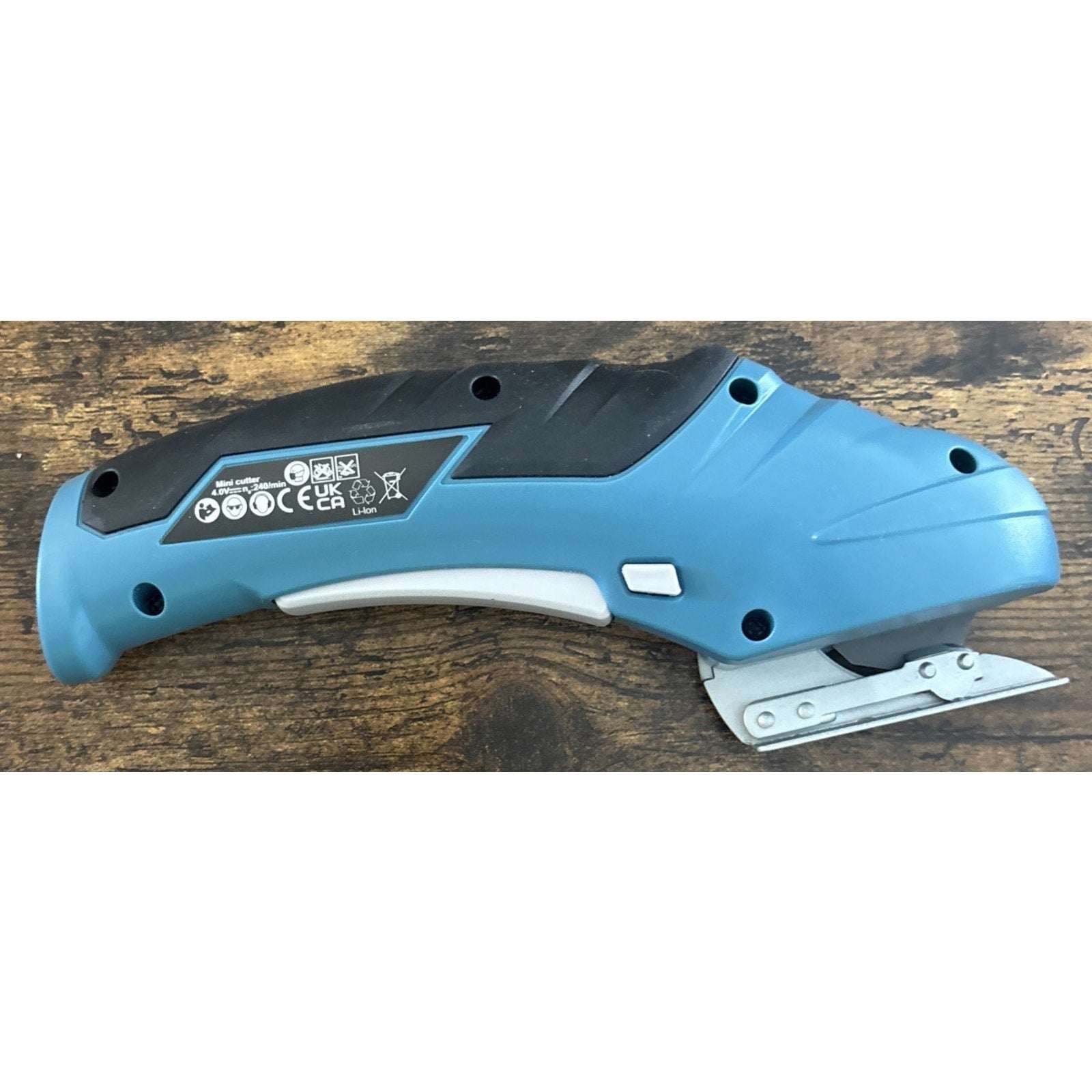 Cordless Electric Scissors 4V Rechargeable Rotary Cardboard Cutter, 2000mAh Bat