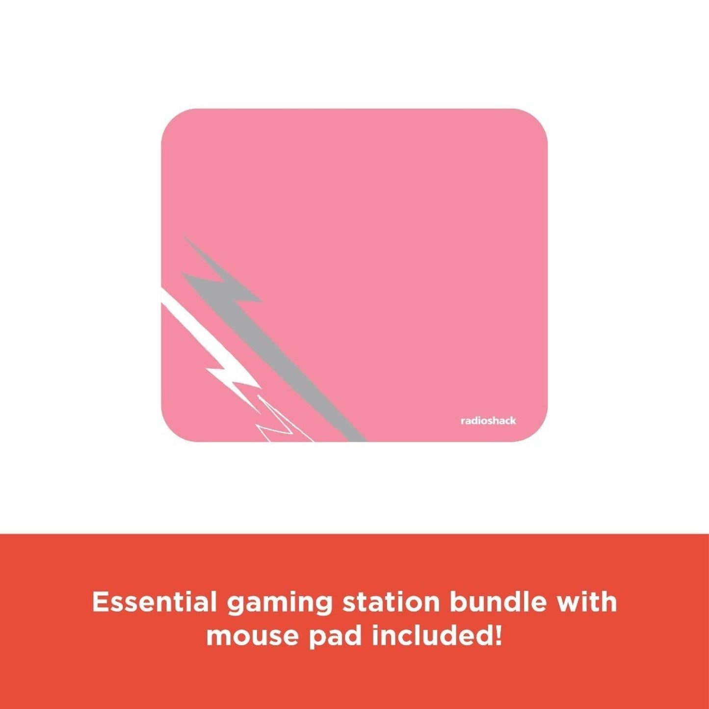 RadioShack Mistic Pink RGB Backlit Gaming Keyboard, Mouse & Pad, Headset Combo