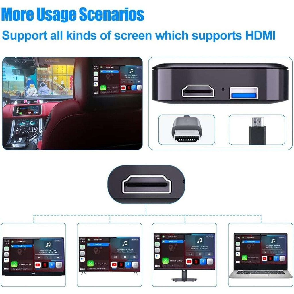 MMB PLUS 3rd Multimedia Wireless CarPlay Android 11 AI Video Box 4+64GB HDMI Out