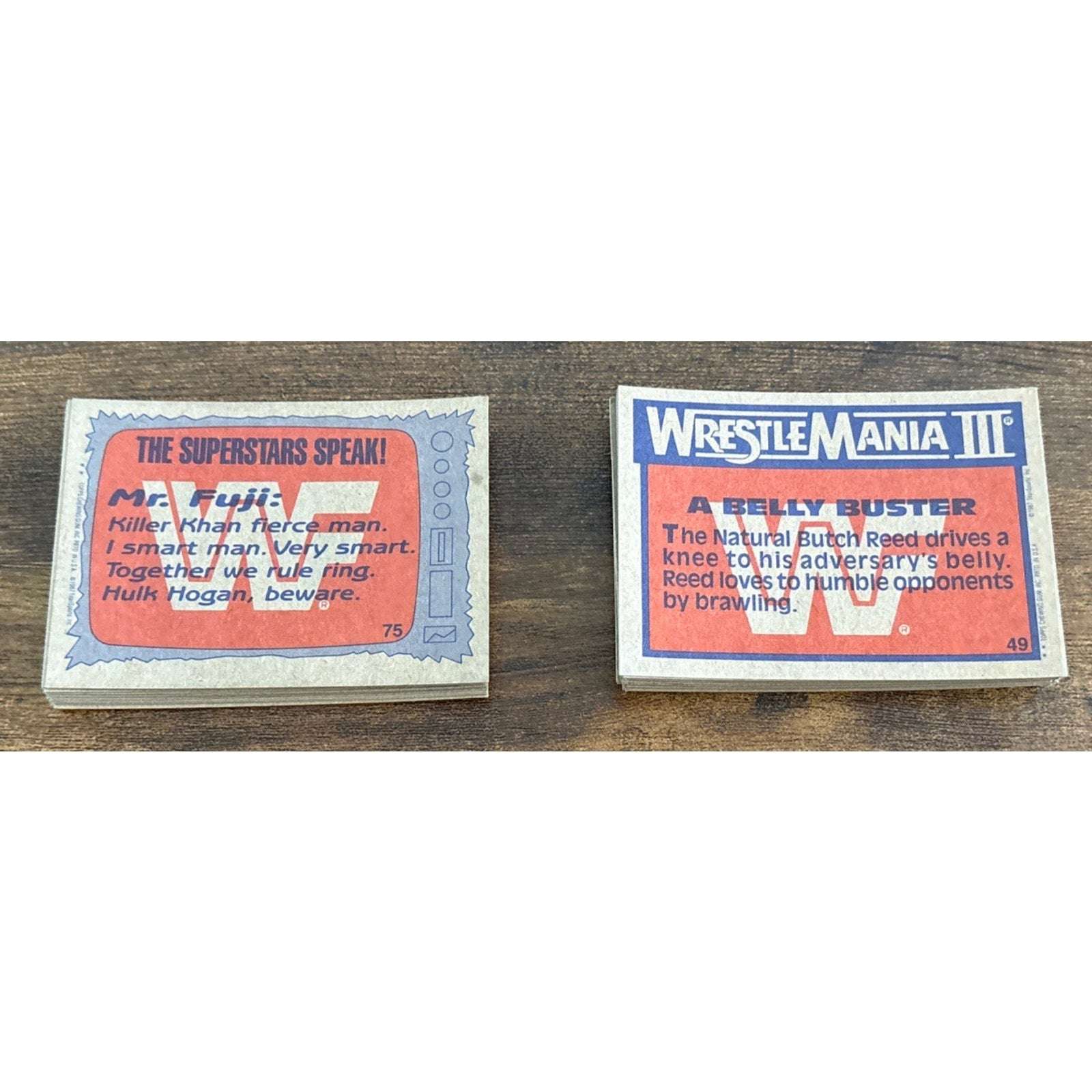 1987 Topps WWF Partial 48 Card Set Honky Tonk King Kong Bundy Koko Billy Jack ++