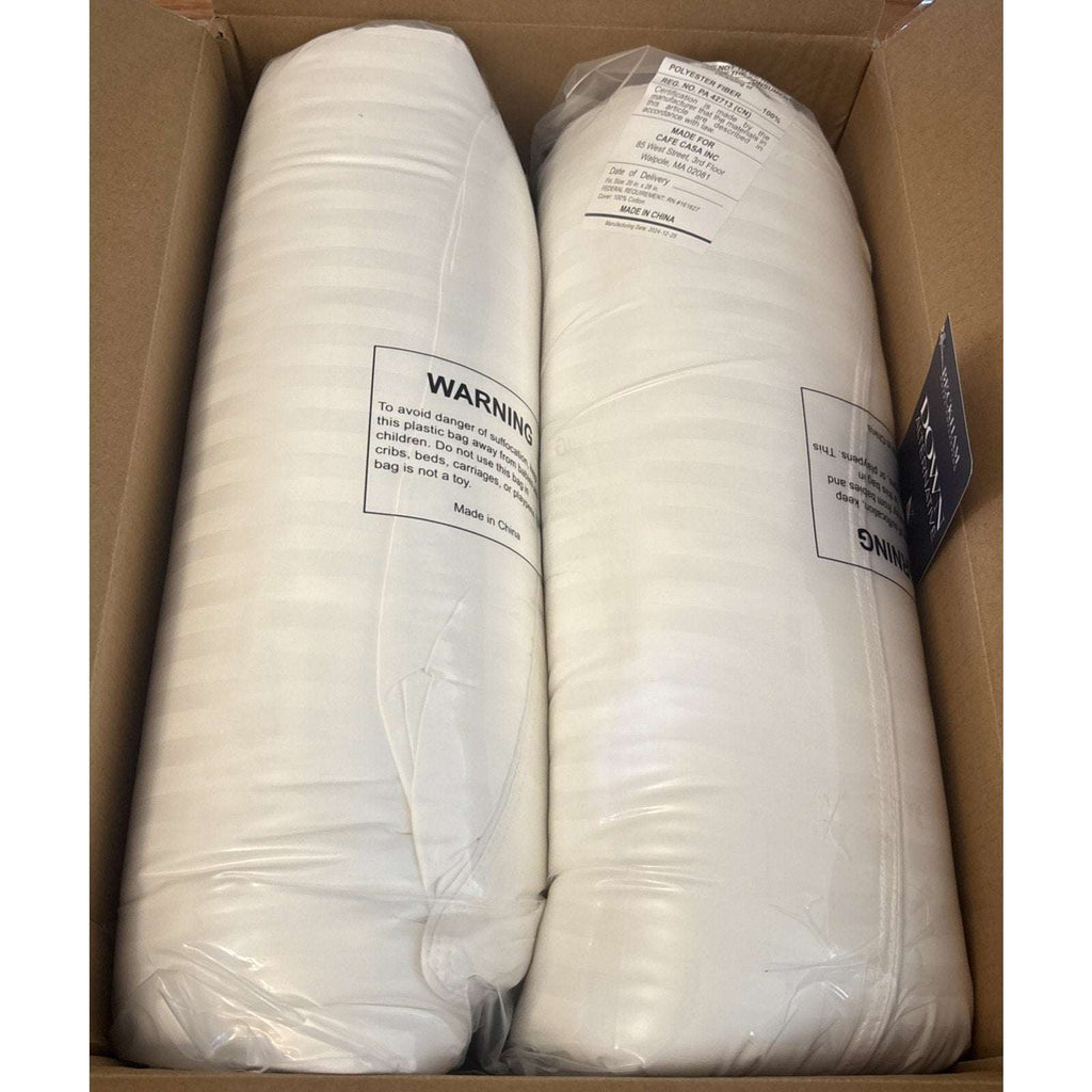 Beckham Hotel Collection Down Alternative Bed Pillows 2 Pack Queen Size White