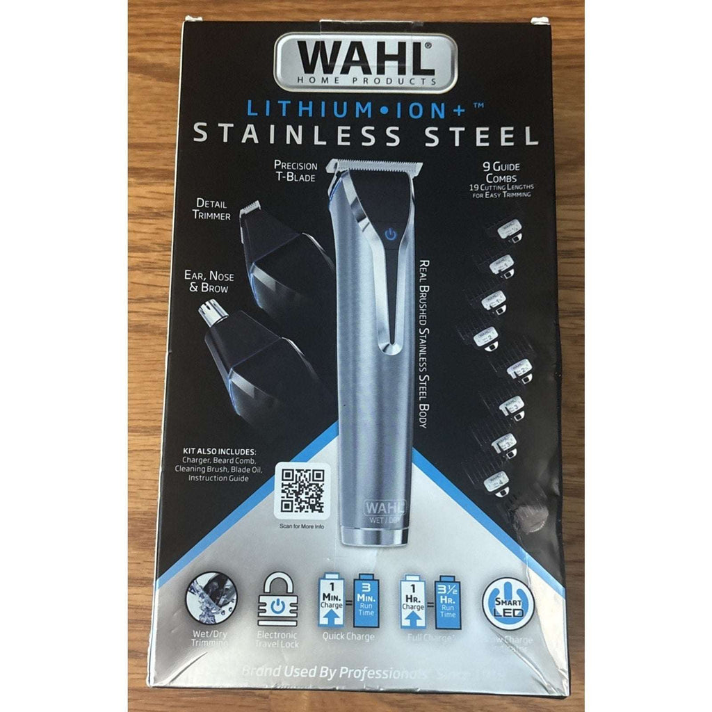 Wahl Lithium-Ion Stainless Steel All In One Waterproof Grooming Trimmer Cordless