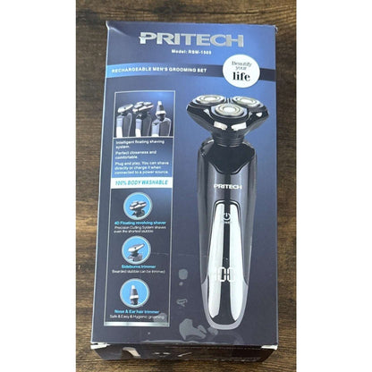 3-in-1 Wet/Dry Electric Shaver Waterproof Rechargeable Nose & Hair Trimmer