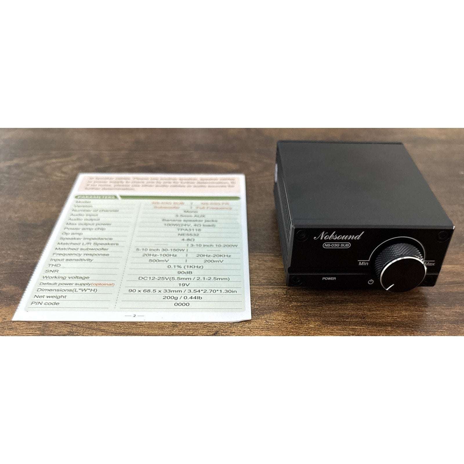 Nobsound NS-03G SUB Mini Mono Channel Digital Amplifier HiFi Subwoofer Power AMP
