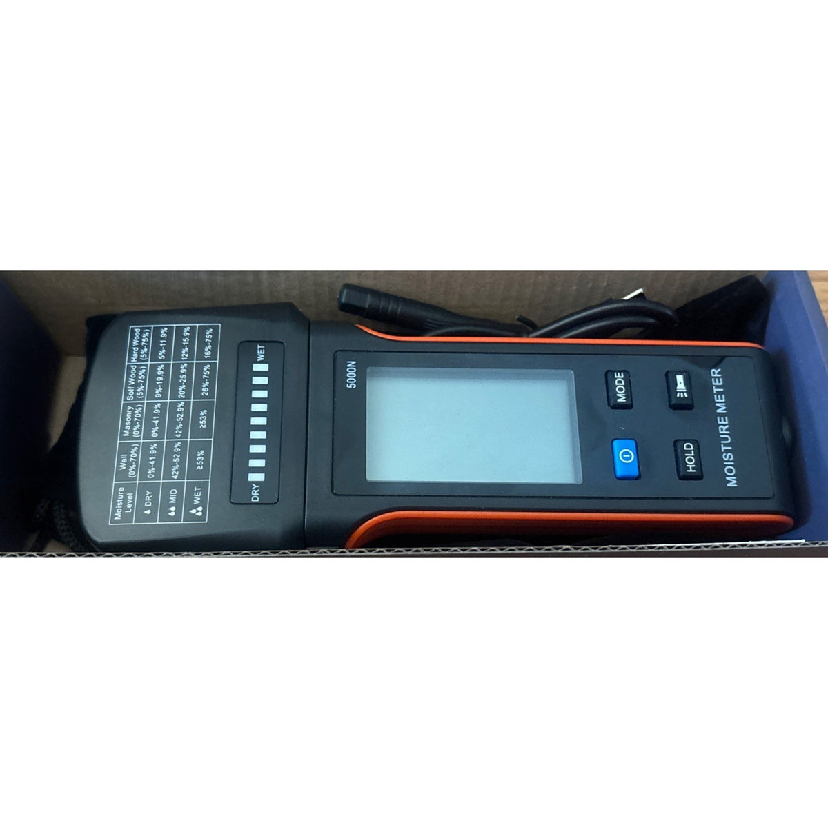 Pinless Wood Moisture Meter – Drywall, Mold & Lumber Moisture Detector with LCD