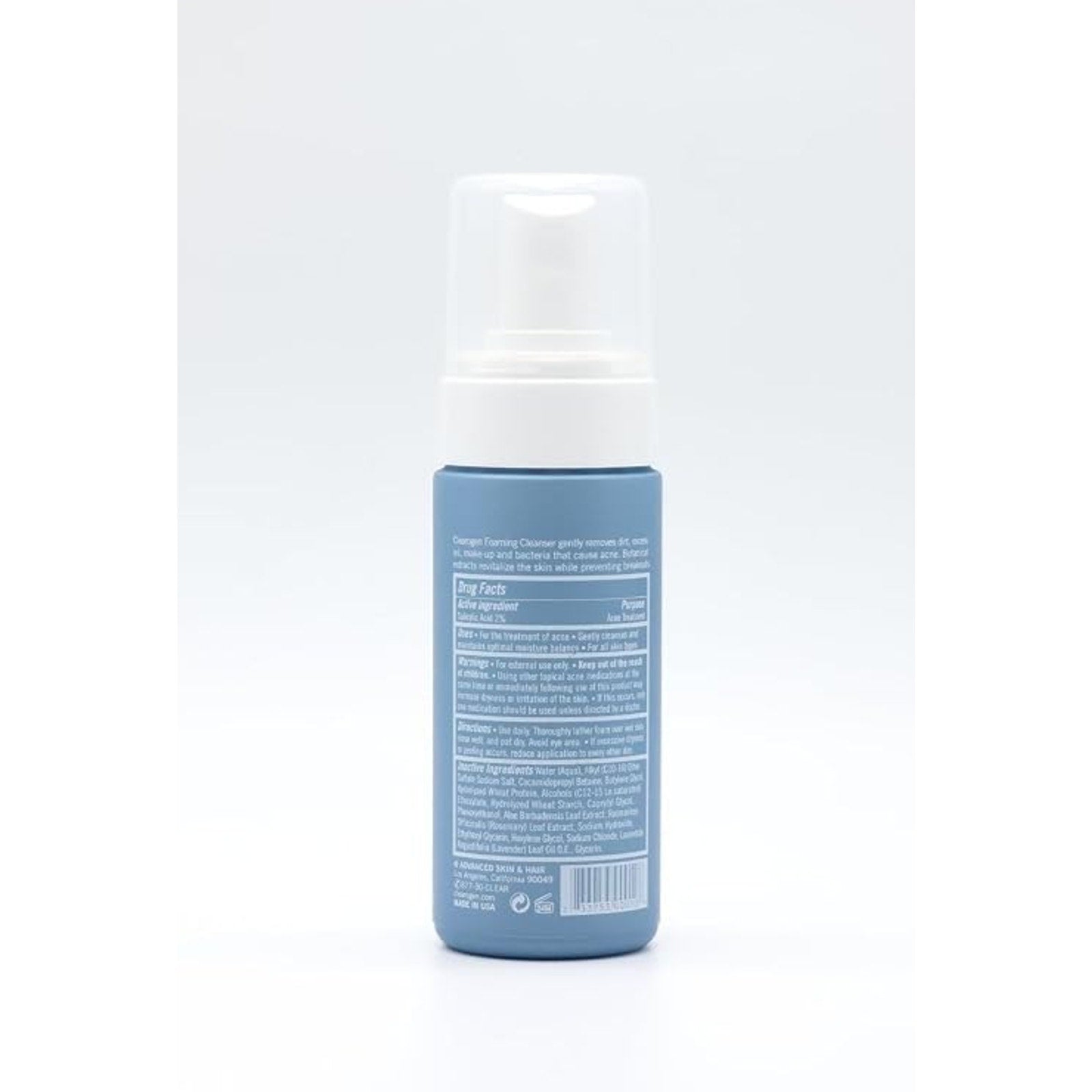 Clearogen Foaming Facial Cleanser, Acne Treatment Face Wash with Salicylic Acid