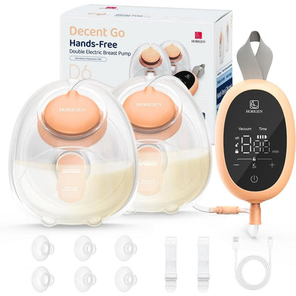 Double Electric Wearable Breast Pump Hands Free 3 Modes & 9 Levels - Horigen D6