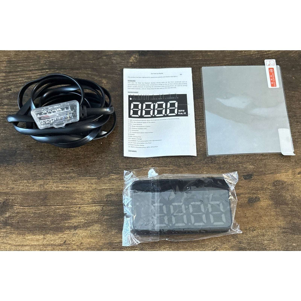 M5 Head Up Display OBD2 Overspeed Warning Windshield Projector Speed RPM Mileage
