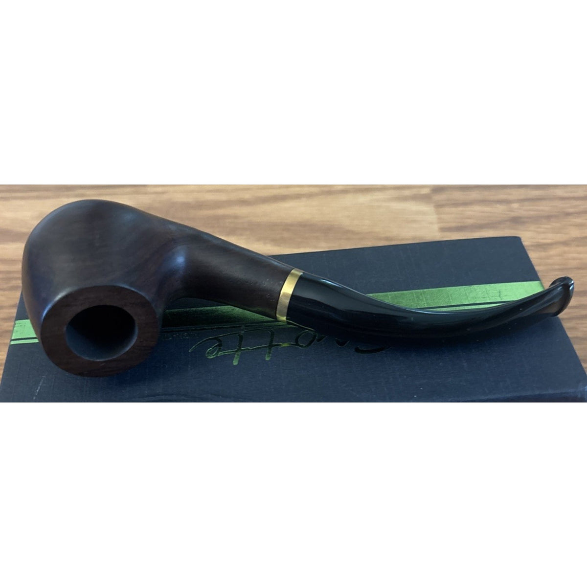 Tobacco Pipe Handmade Ebony Wood Root Smoking Pipe 19PC Set w/ Case, Accessories