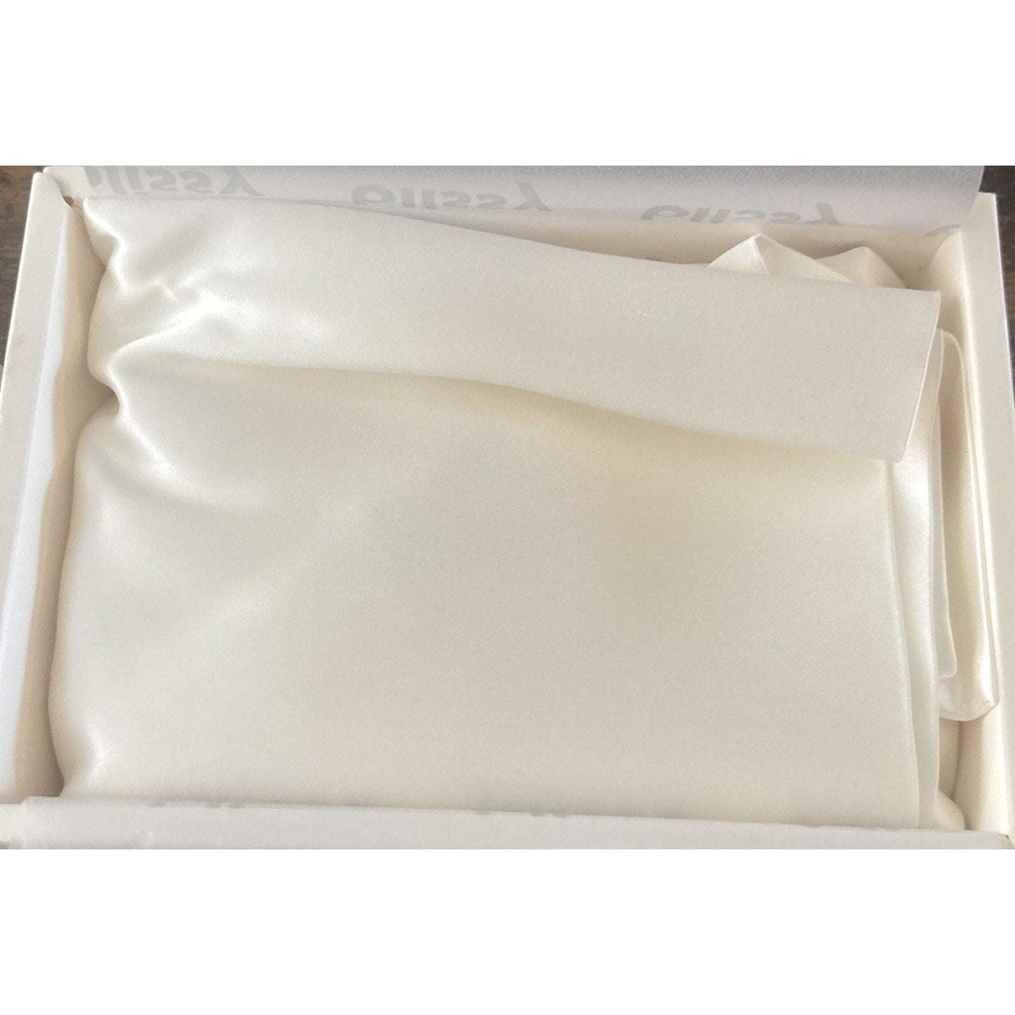 Blissy 100% Pure Mulberry Silk 22 MOMME White Pillow Case QUEEN Size