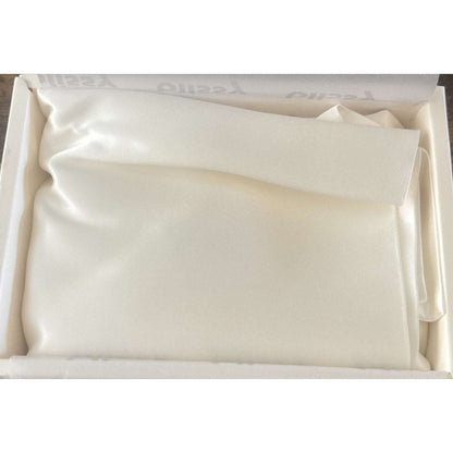 Blissy 100% Pure Mulberry Silk 22 MOMME White Pillow Case QUEEN Size