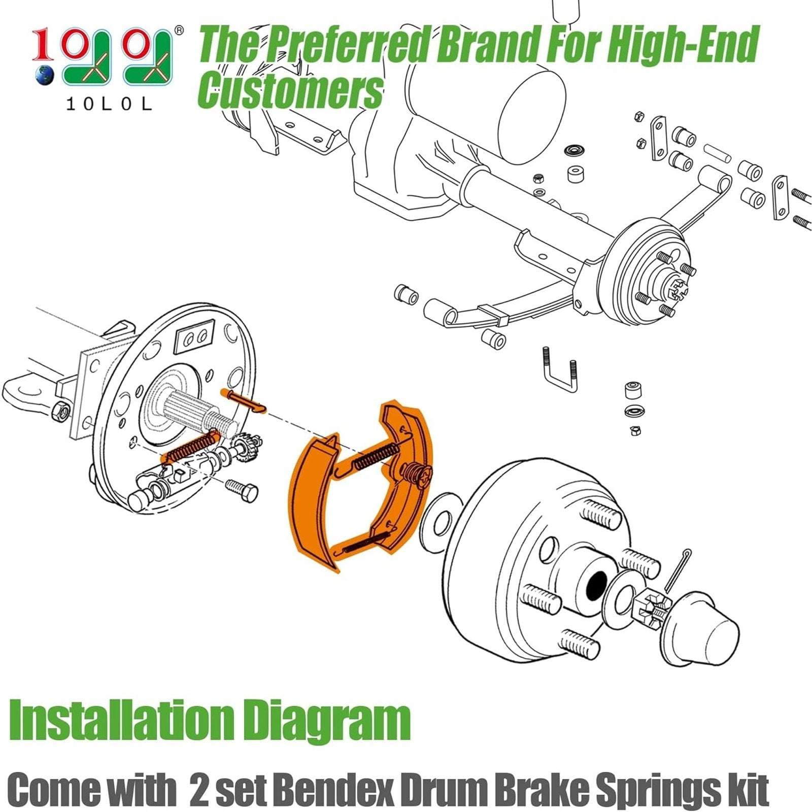 10L0L Golf Cart Brake Shoes Yamaha G14-G19 EZGO TXT RXV Medalist 70795G01 READ!