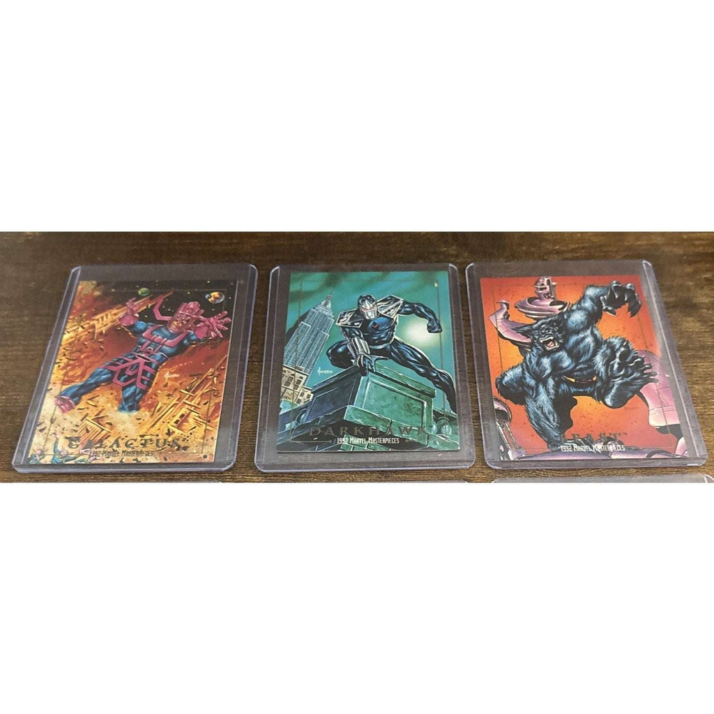 1992 Skybox Marvel Masterpieces 6 card lot 7, 11, 16, 25, 30 & 39 Captain America