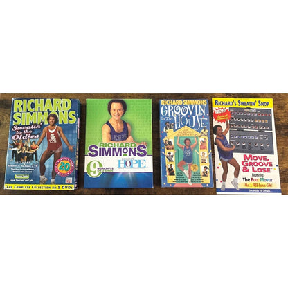 HUGE Richard Simmons LOT - Food Mover Kit, Sweatin to Oldies, Groovin In The Hou
