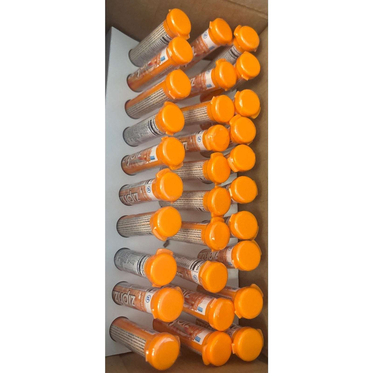 NEW Zipfizz Multi-Vitamin B12 Energy Electrolyte Drink Mix, 30 Tubes Orange Soda
