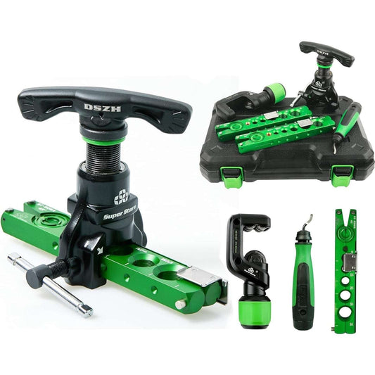 Super Stars 5-in-1 HVAC Flaring Tool Kit 1/4–3/4in w/ 45° Eccentric Flare Cutter