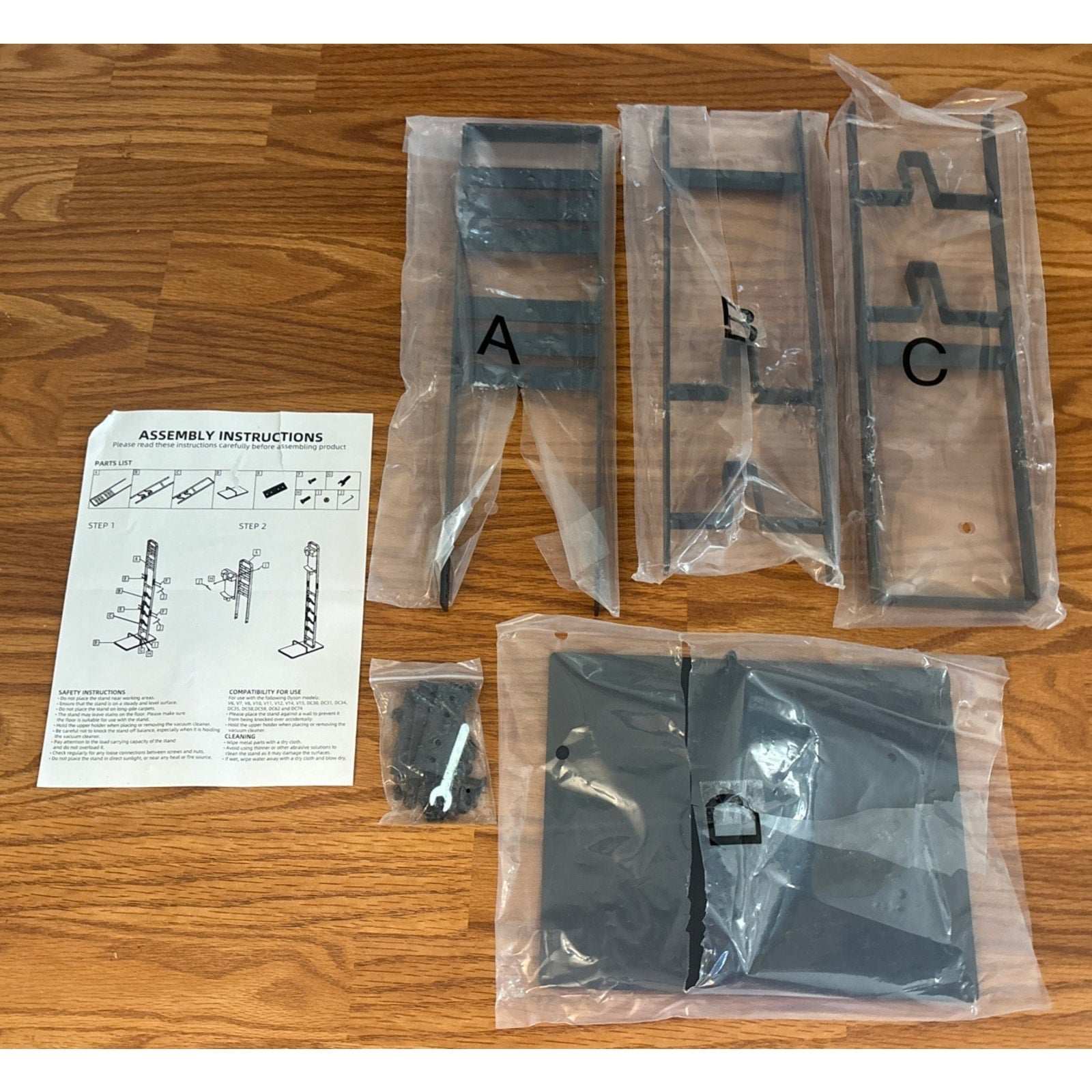 Dyson Sturdy Vacuum & Attachment Stand Holder Organizer Space Saver V8 V15 DC58+