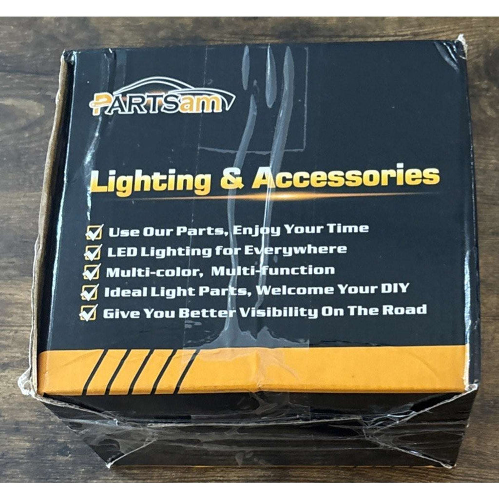 Partsam LED Cab Marker Roof Running 9LED Amber Top Lights Clear Lens Dodge Ram