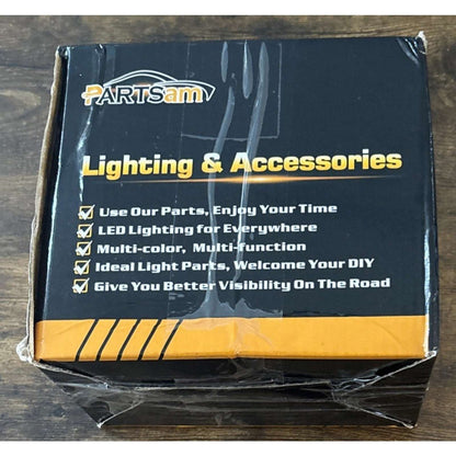 Partsam LED Cab Marker Roof Running 9LED Amber Top Lights Clear Lens Dodge Ram