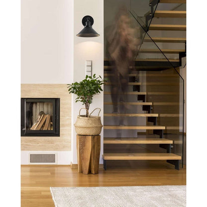 2Pk Black Rustic Wireless Battery Operated Wall Sconces Light Fixtures w/ Remote