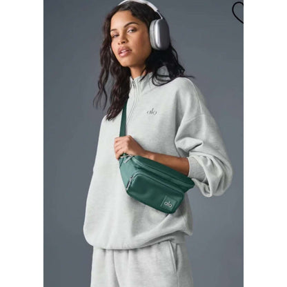 Alo Yoga Explorer Fanny Pack Winter Ivy Adjustable Strap Crossbody Belt Bag