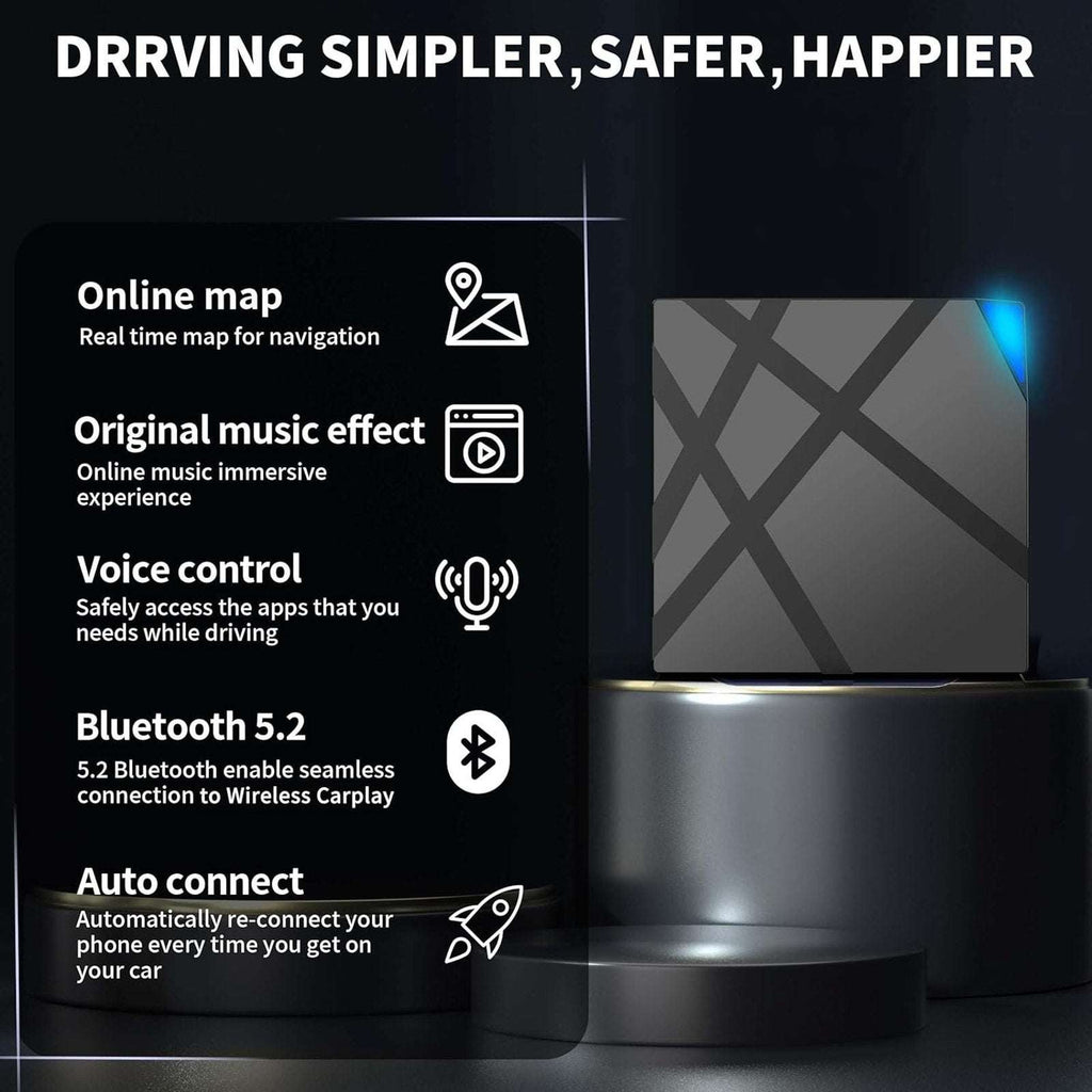 Veosma 5.1 CarPlay Adapter Convert All Factory Wired CarPlay Systems to Wireless