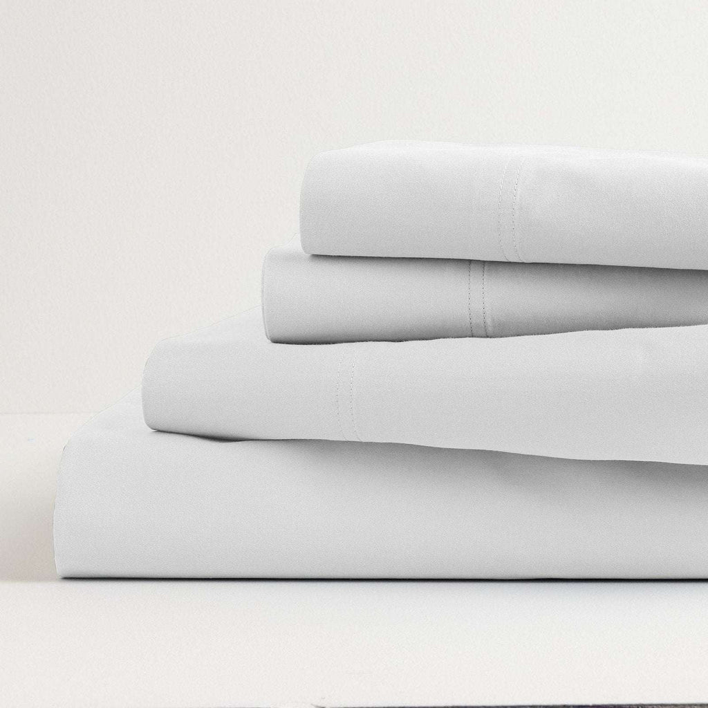 Sonoma Goods For Life Ultrasoft Washed Cotton 4PC White King Size Sheet Set