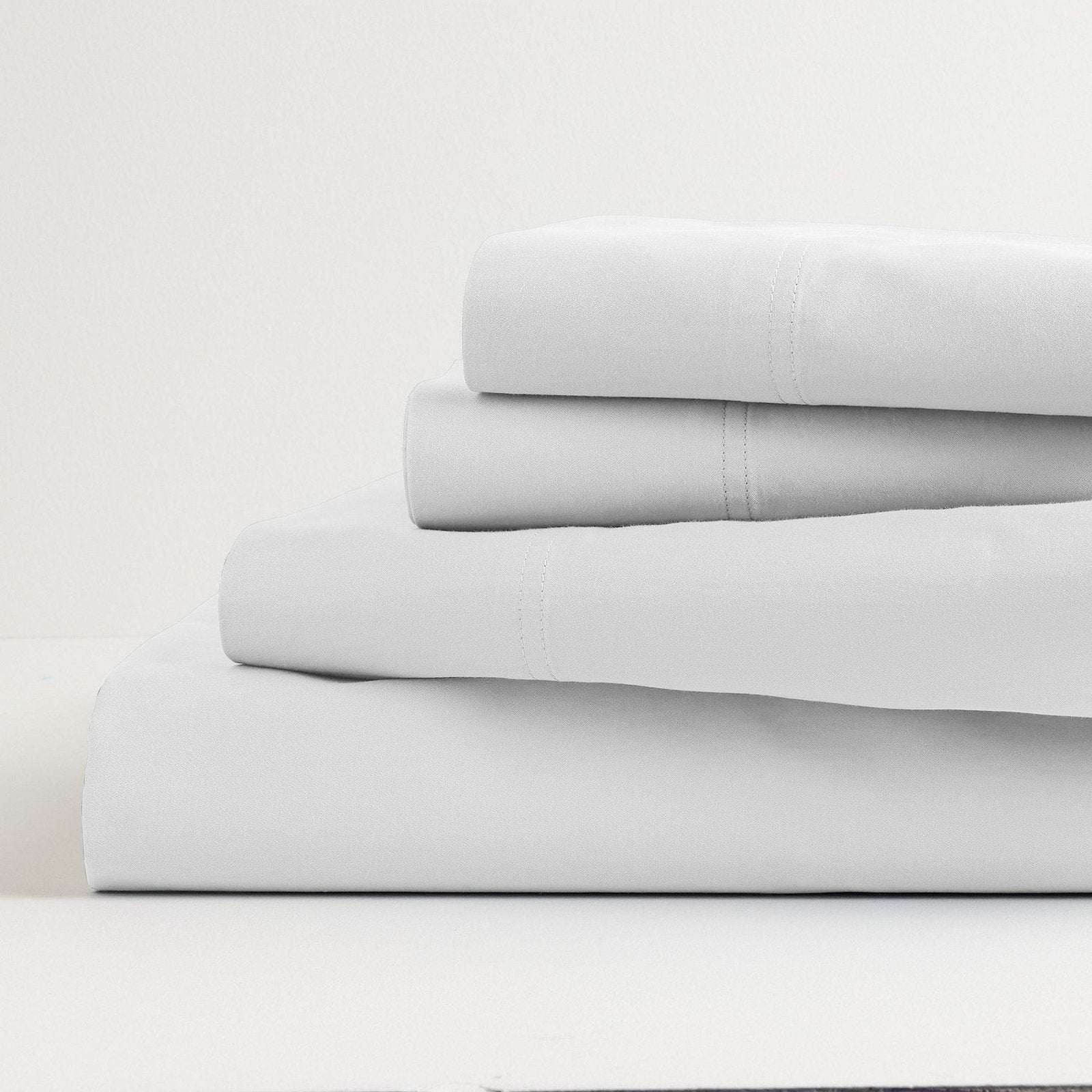 Sonoma Goods For Life Ultrasoft Washed Cotton 4PC White King Size Sheet Set