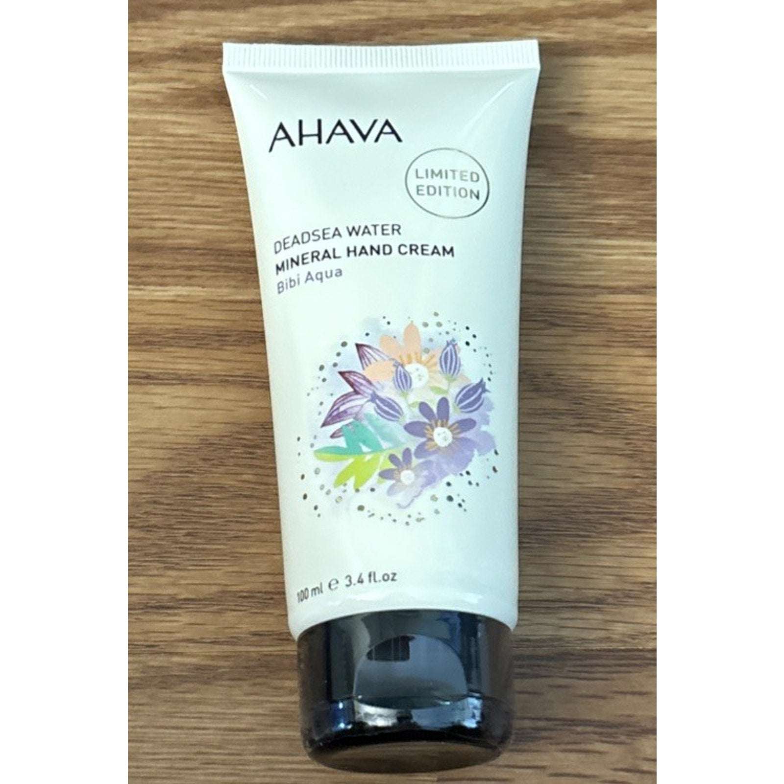 AHAVA DeadSea Water Mineral Hand Cream Bibi Aqua LIMITED EDITION 3.4 fl oz NEW!