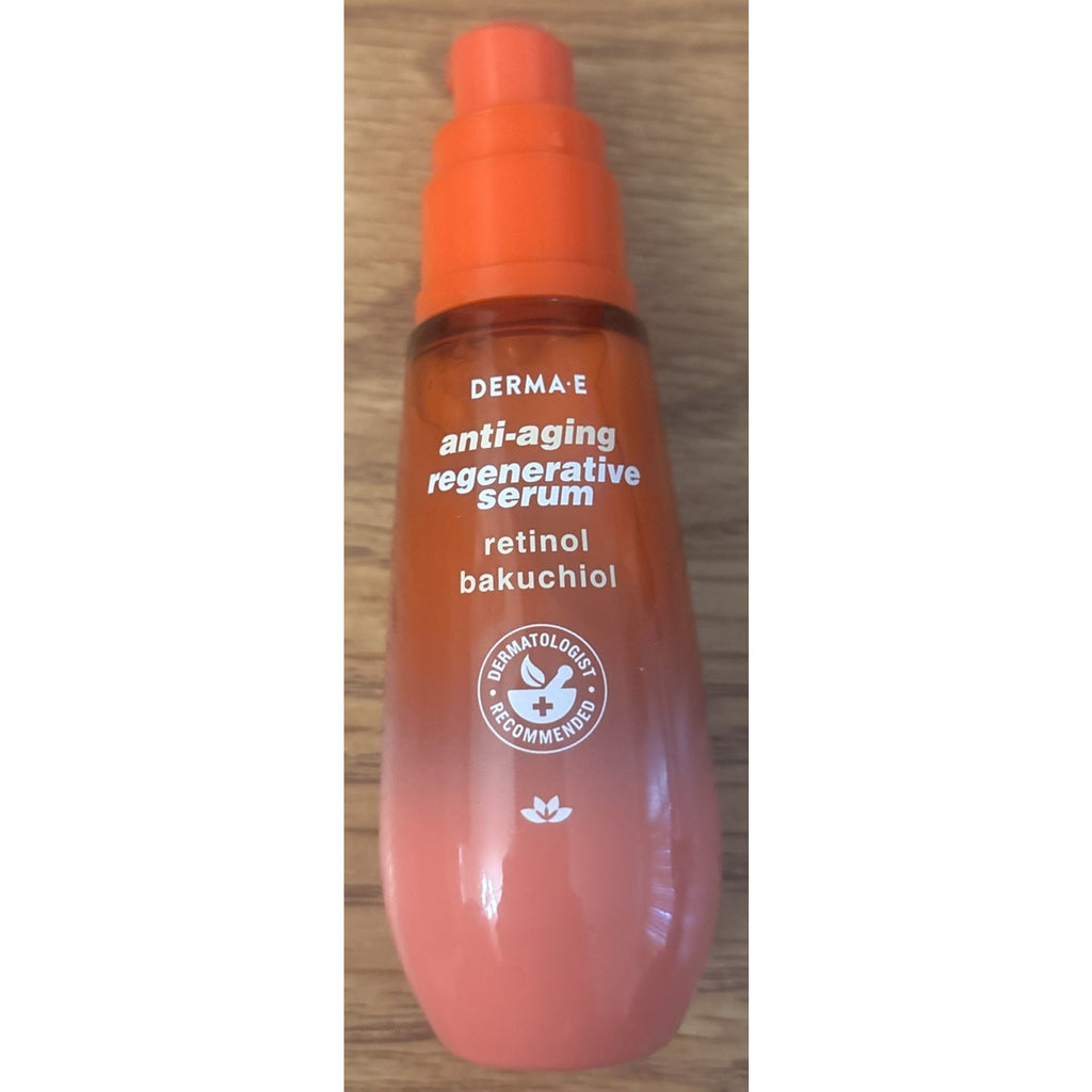 DERMA E ANTI-AGING Regenerative Serum Retinol+ Bakuchiol 1.7floz NEW Missing Cap