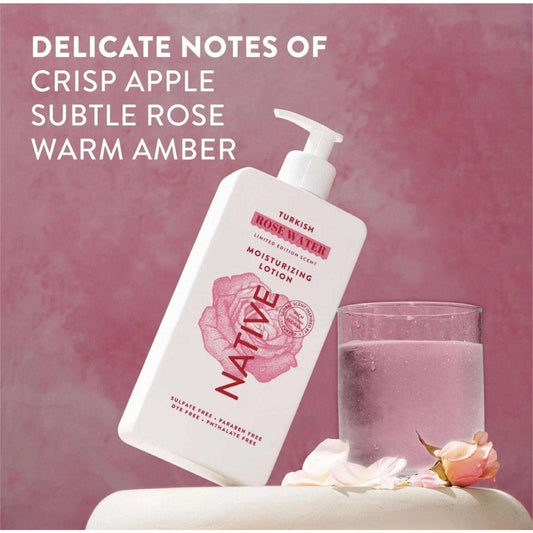 Native Turkish Rose Water Limited Edition Moisturizing Lotion - 16.5 fl oz - NEW